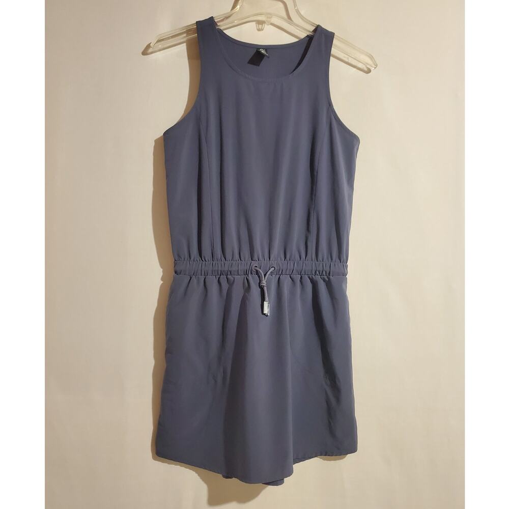 Athleta Girl All For One Dress Size XL/14 Sleeveless Racerback Tie Waist Pockets